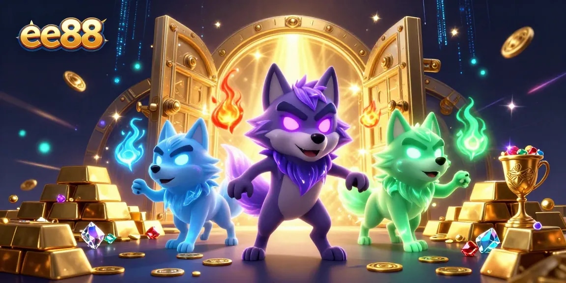 Win big with ee88 as the wolf leads a treasure-filled casino adventure!