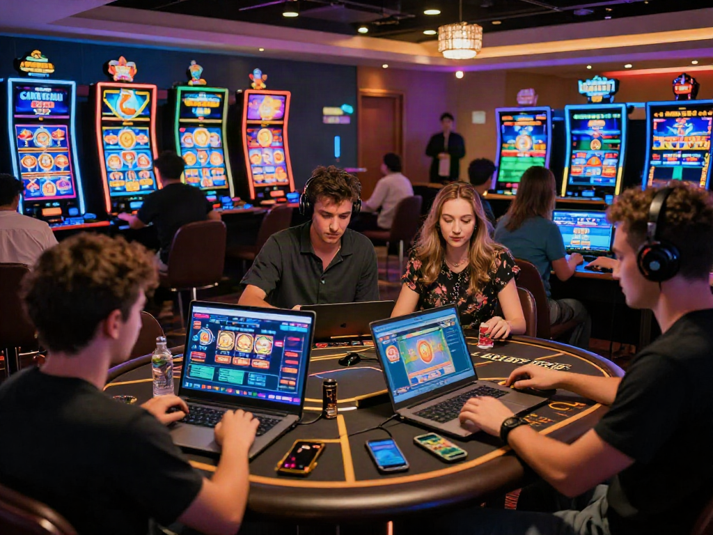Engaged players experiencing the excitement of FC88 online casino gaming.