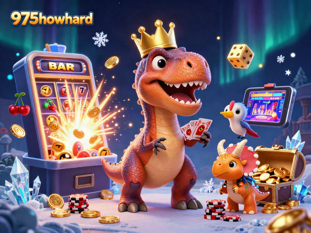 Experience thrilling gameplay at 975howard with a lively 3D casino scene featuring fun characters.
