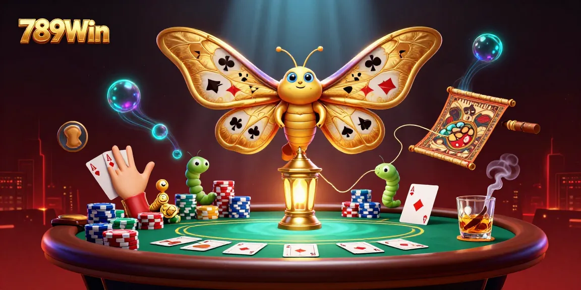 Play games and win big at 789Win with a vibrant 3D illustration of casino elements and majestic characters.