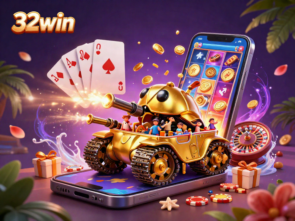 Engage in slot victories with 32win's golden beetle tank casino and dynamic gaming elements.