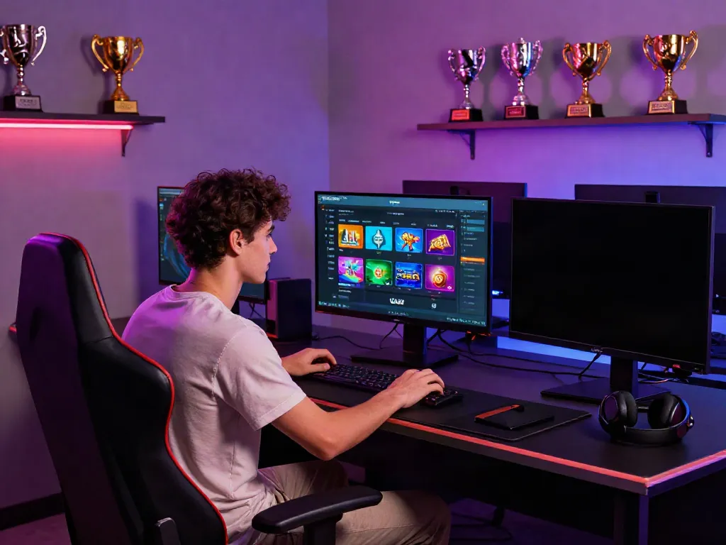 Nohuwin gaming experience showcasing an engaging online gaming setup with vibrant graphics.