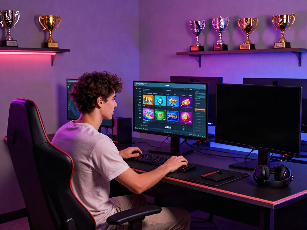 Nohuwin gaming experience showcasing an engaging online gaming setup with vibrant graphics.