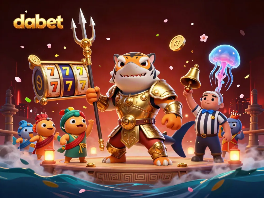 Dabet enhances players' experiences with exciting slot games and dynamic visuals in a colorful underwater scene.