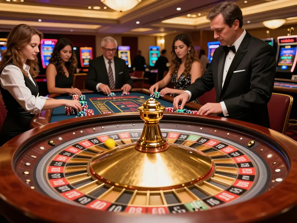 Place your bets at vipwin.com while witnessing the thrilling action at the roulette table.