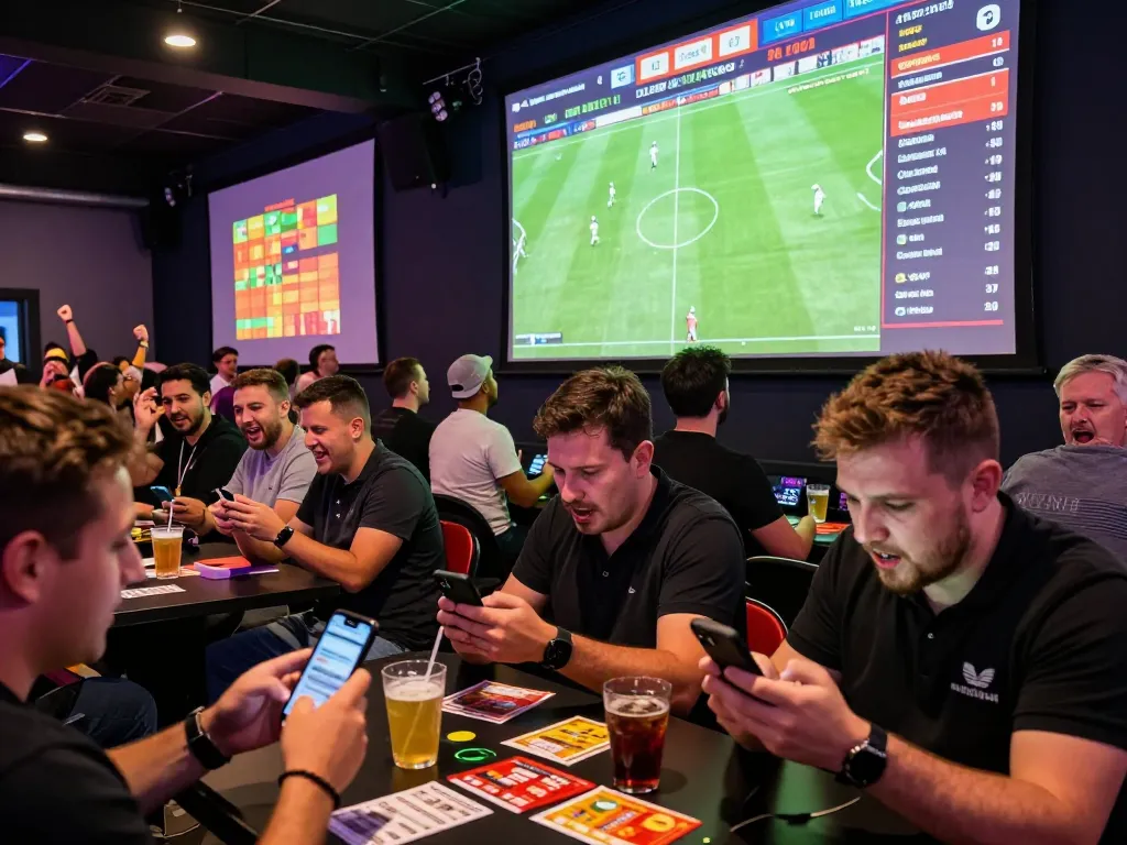 Experience the excitement of nhà cái go8 sports betting as fans cheer and place bets