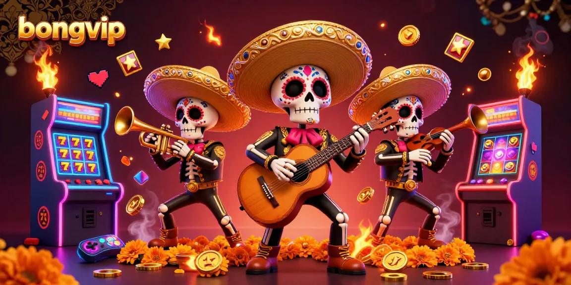 Engage with bongvip's thrilling casino experience through vibrant slot and arcade game elements.
