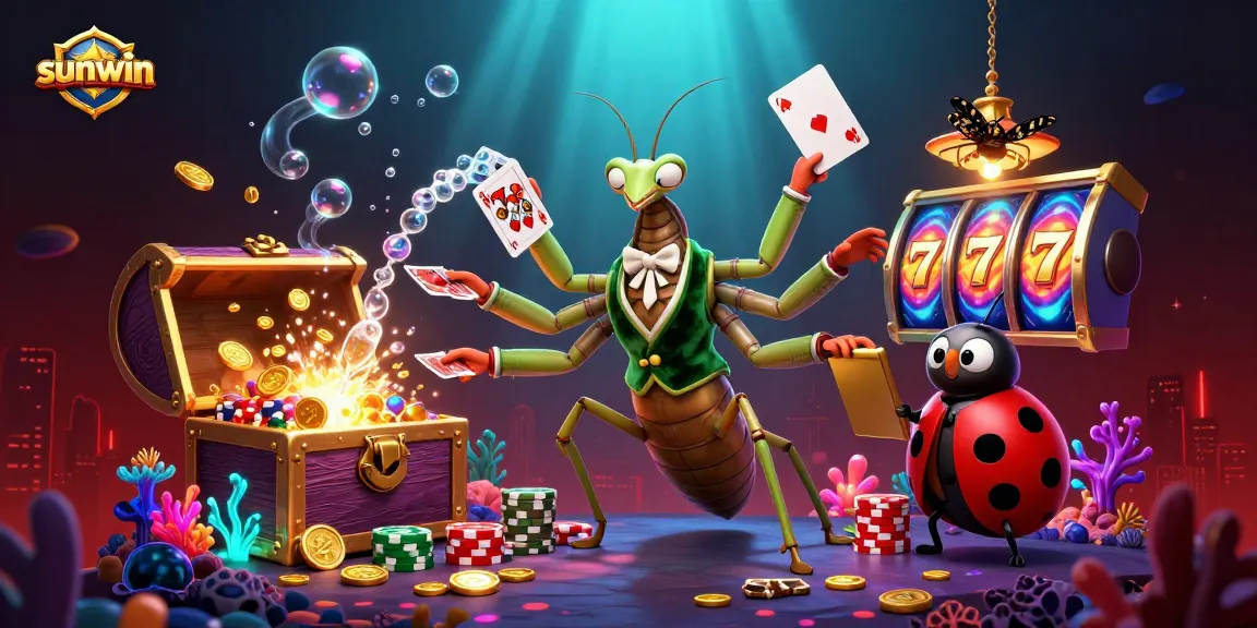 Experience thrilling gameplay at Sunwin with vibrant characters and exciting casino elements in a dynamic 3D setting.