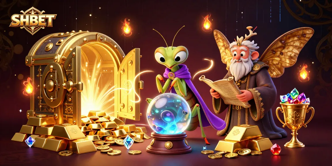Engage with SHBET's thrilling casino adventure featuring mystical characters and treasure.