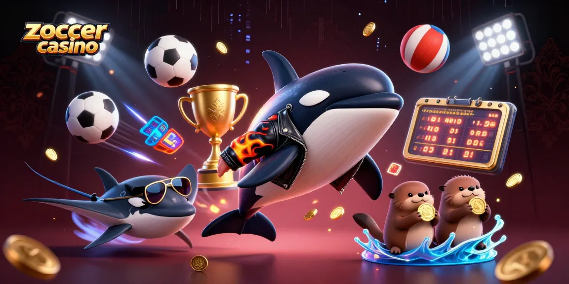 Win big at zoccer casino with vibrant animated characters and dynamic sports elements.